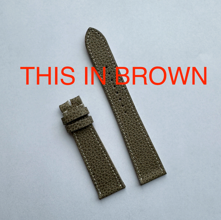 Kansas Brown Leather Watch Strap