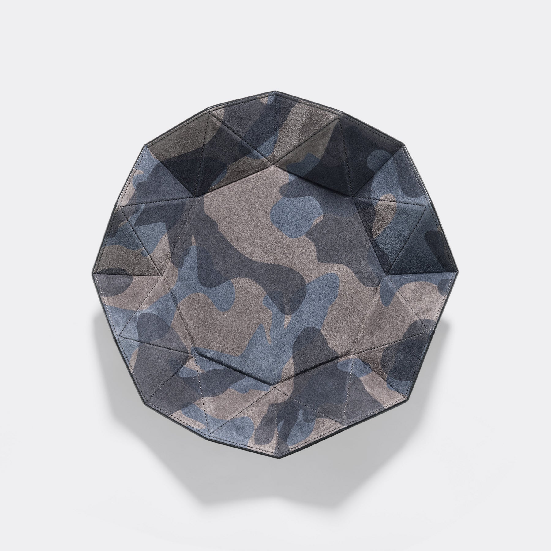 Blue Camo Diamond Suede Tray