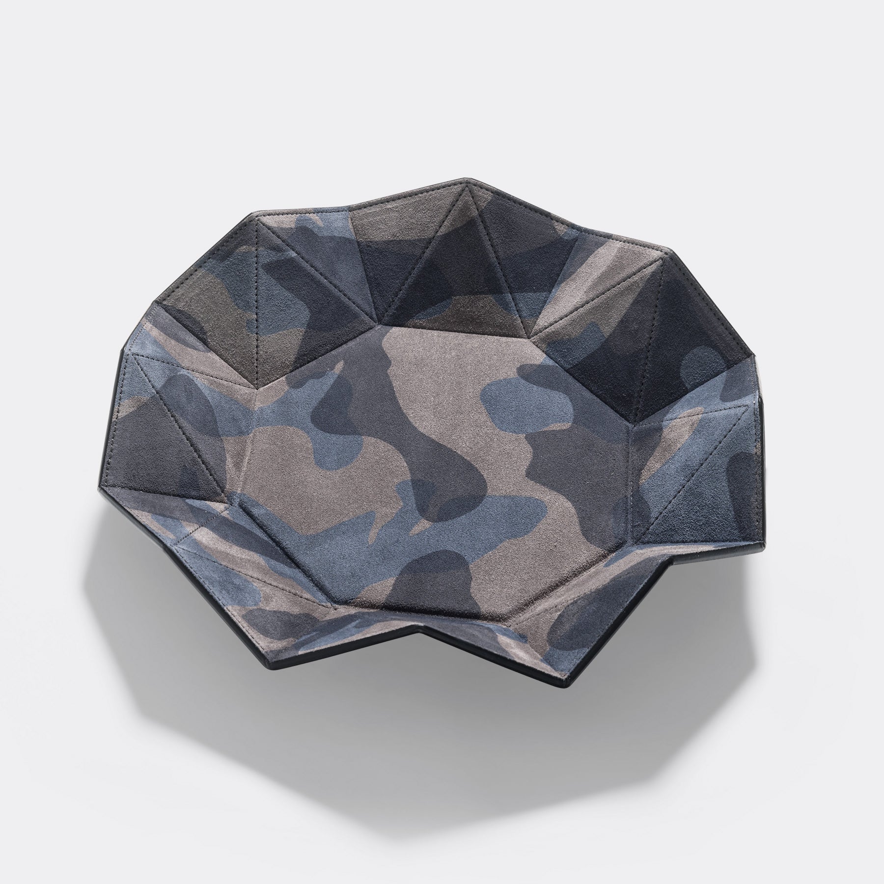 Blue Camo Diamond Suede Tray