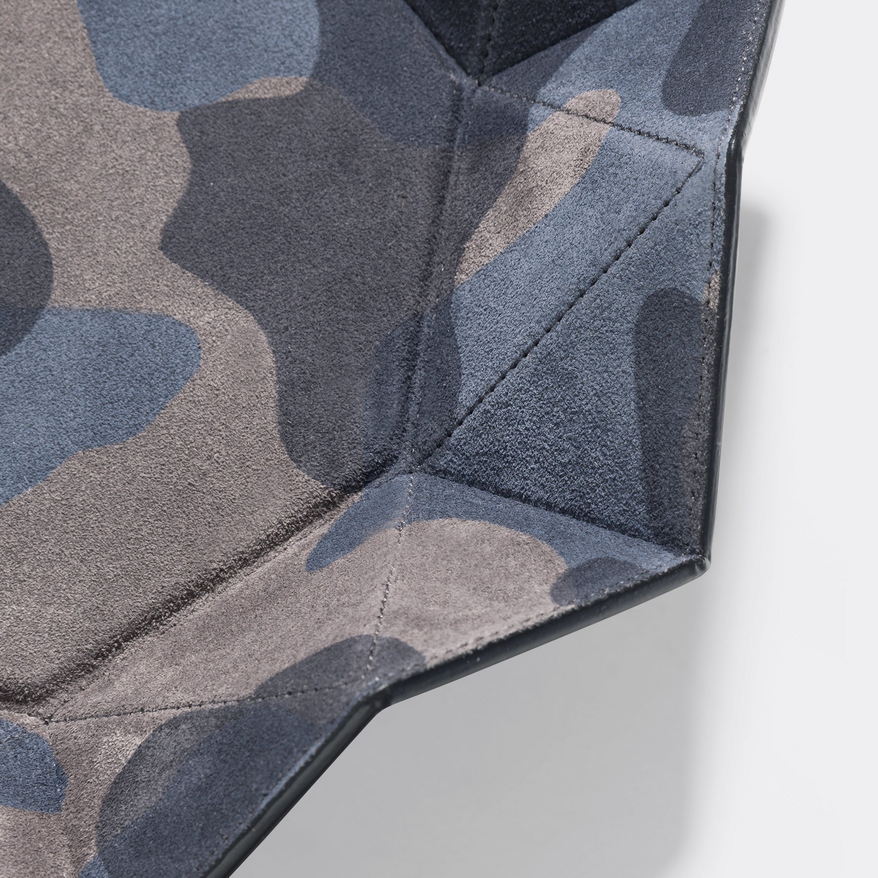 Blue Camo Diamond Suede Tray