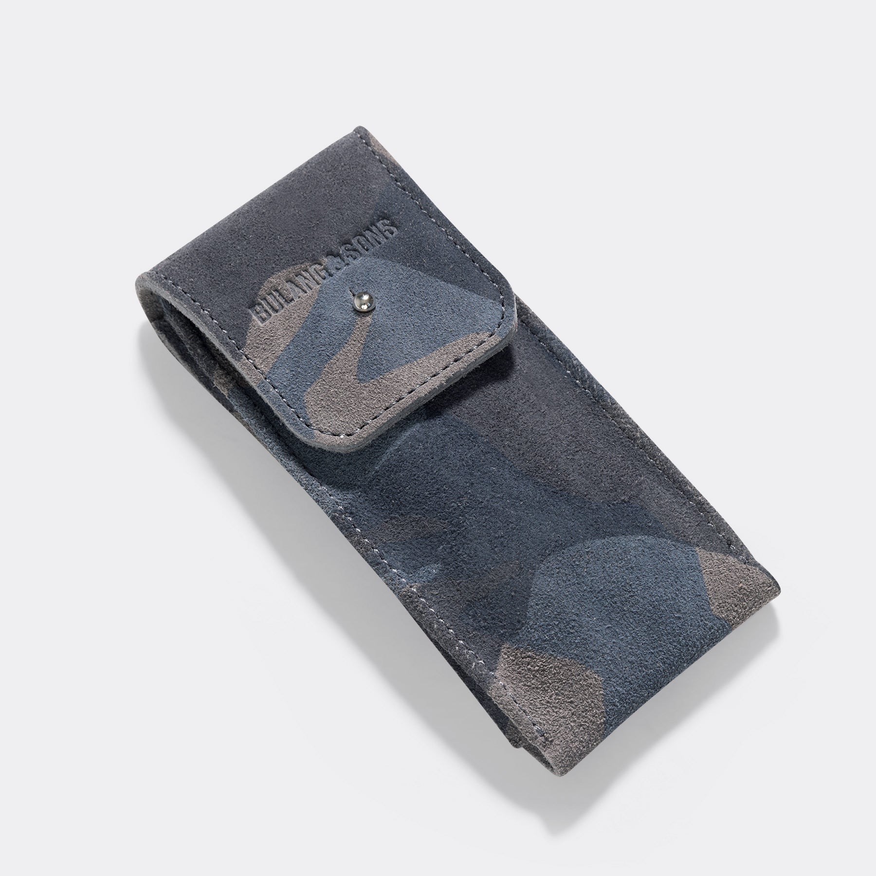 Blue Camo Leather Watch pouch