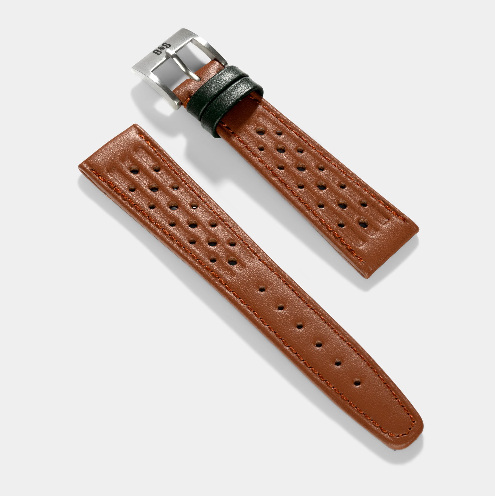 Britisch Racing Cognac Leather Watch Strap