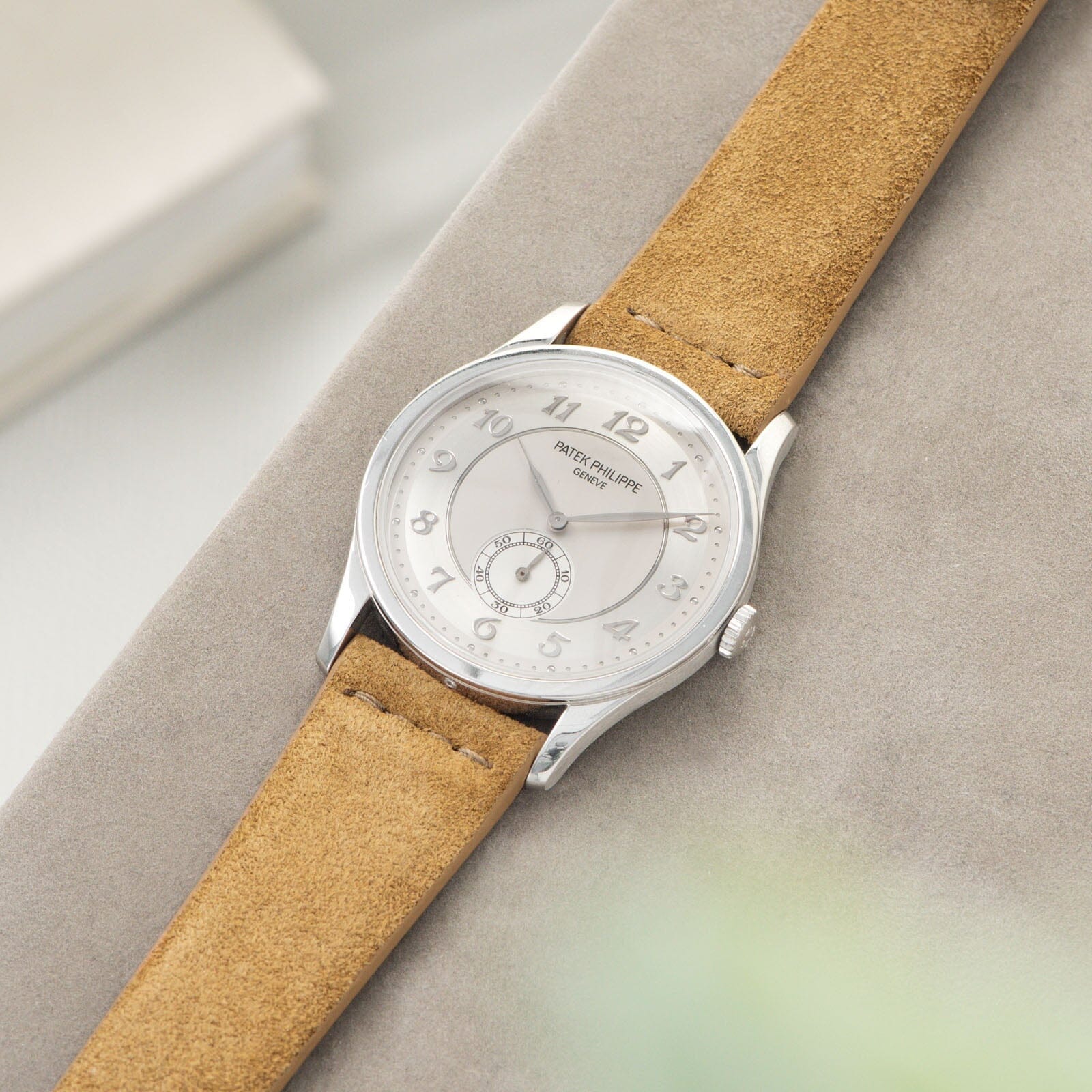 Camel Brown Silky Suede Watch Strap