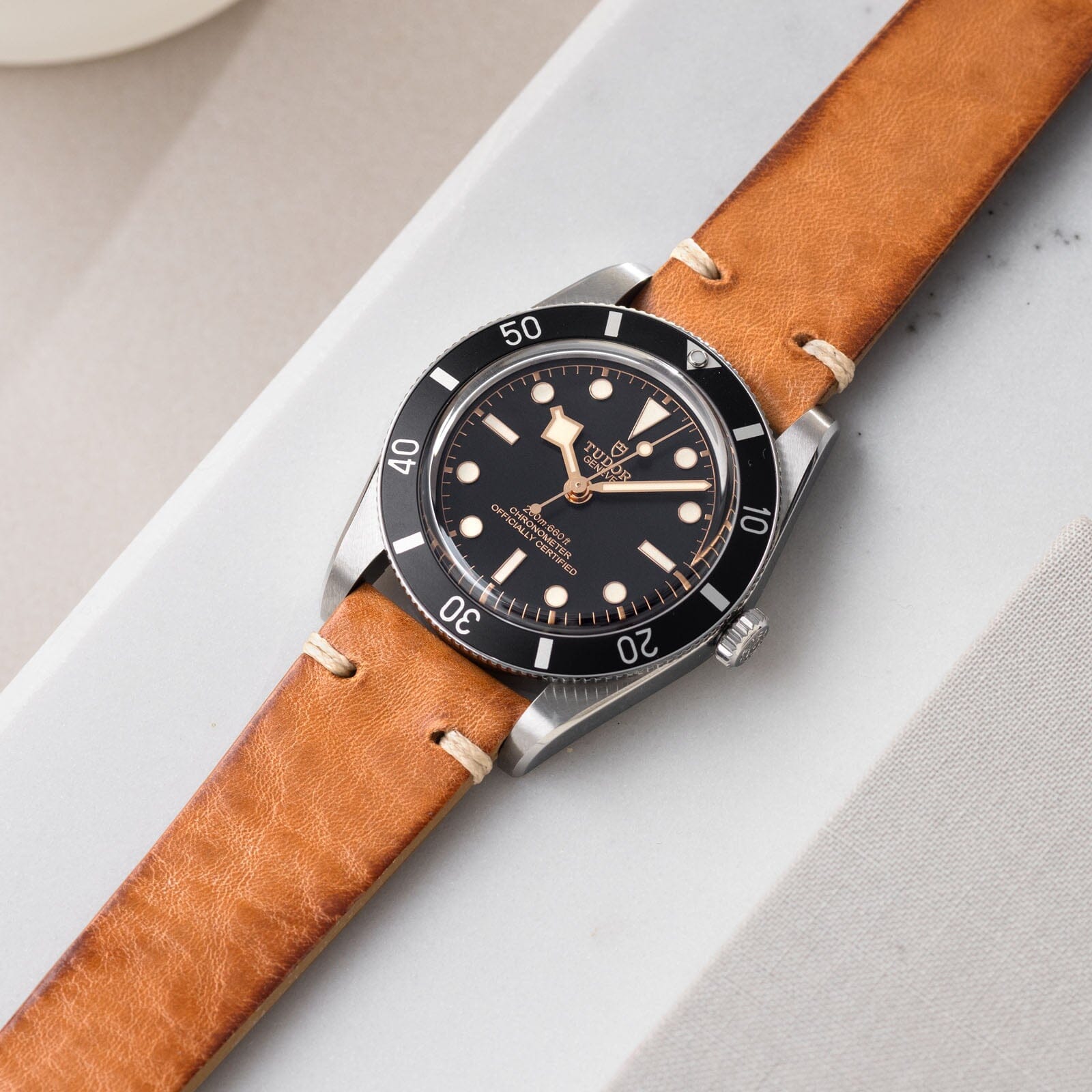 Caramel Brown Leather Watch Strap