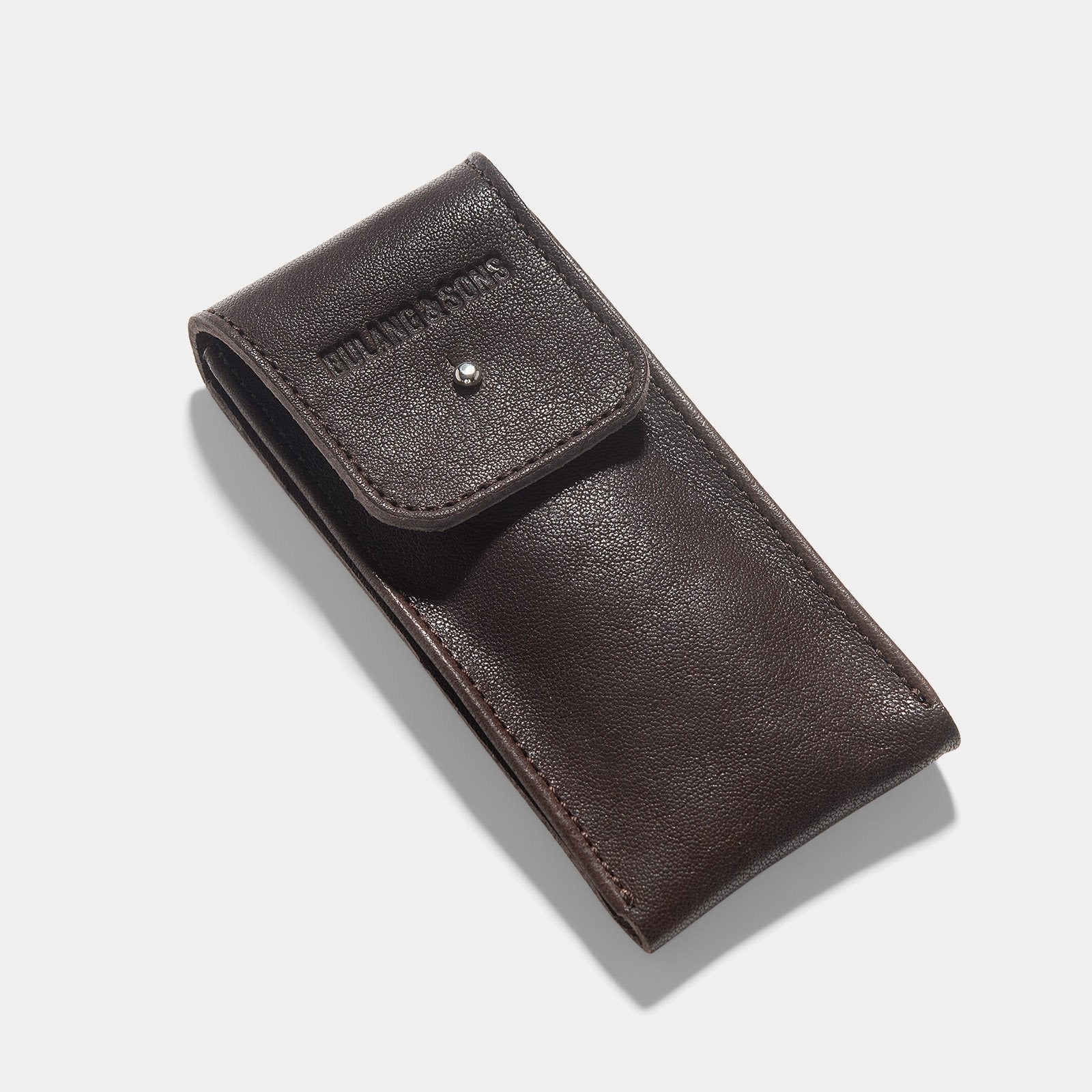 Dark Brown Leather Watch Pouch