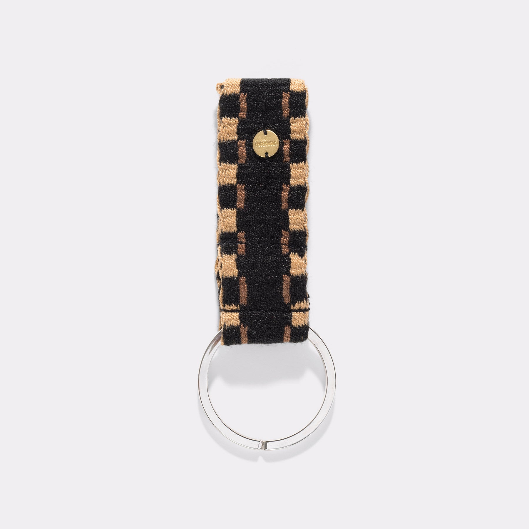 Guanabana Handmade Woven Keyring L Black and Brown