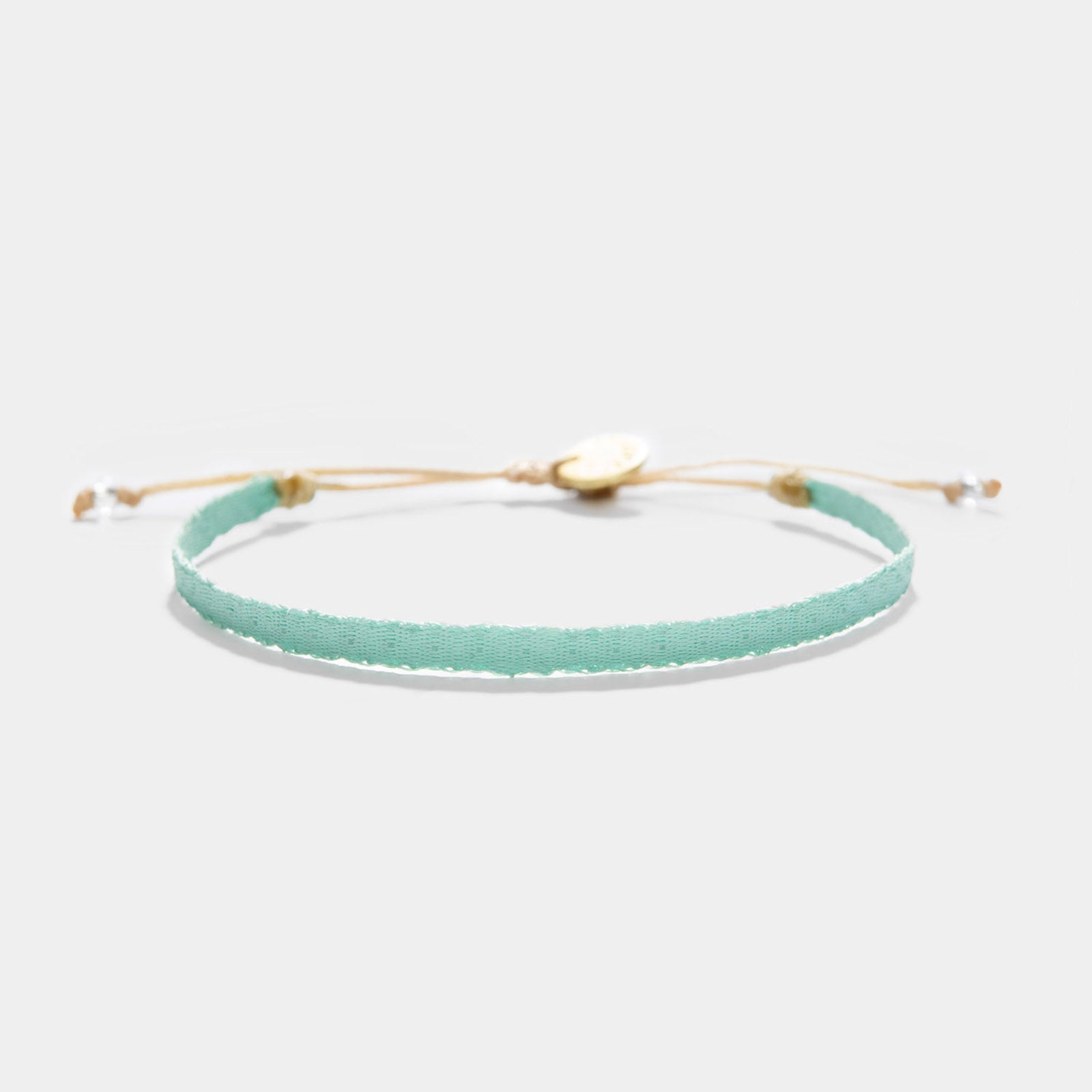 Guanabana Handmade Woven Slim Bracelet Aqua