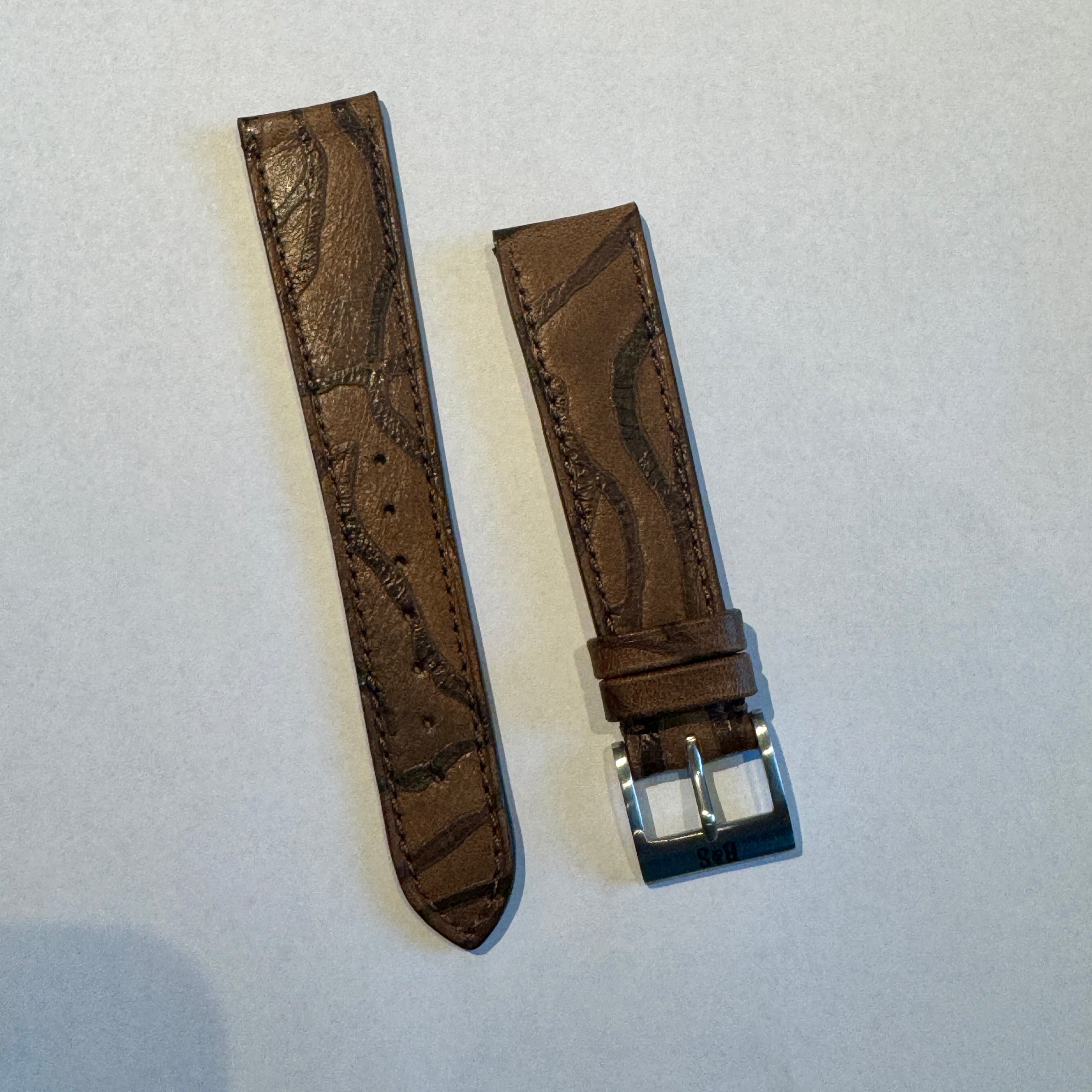 Jungle Brown Leather Watch Strap