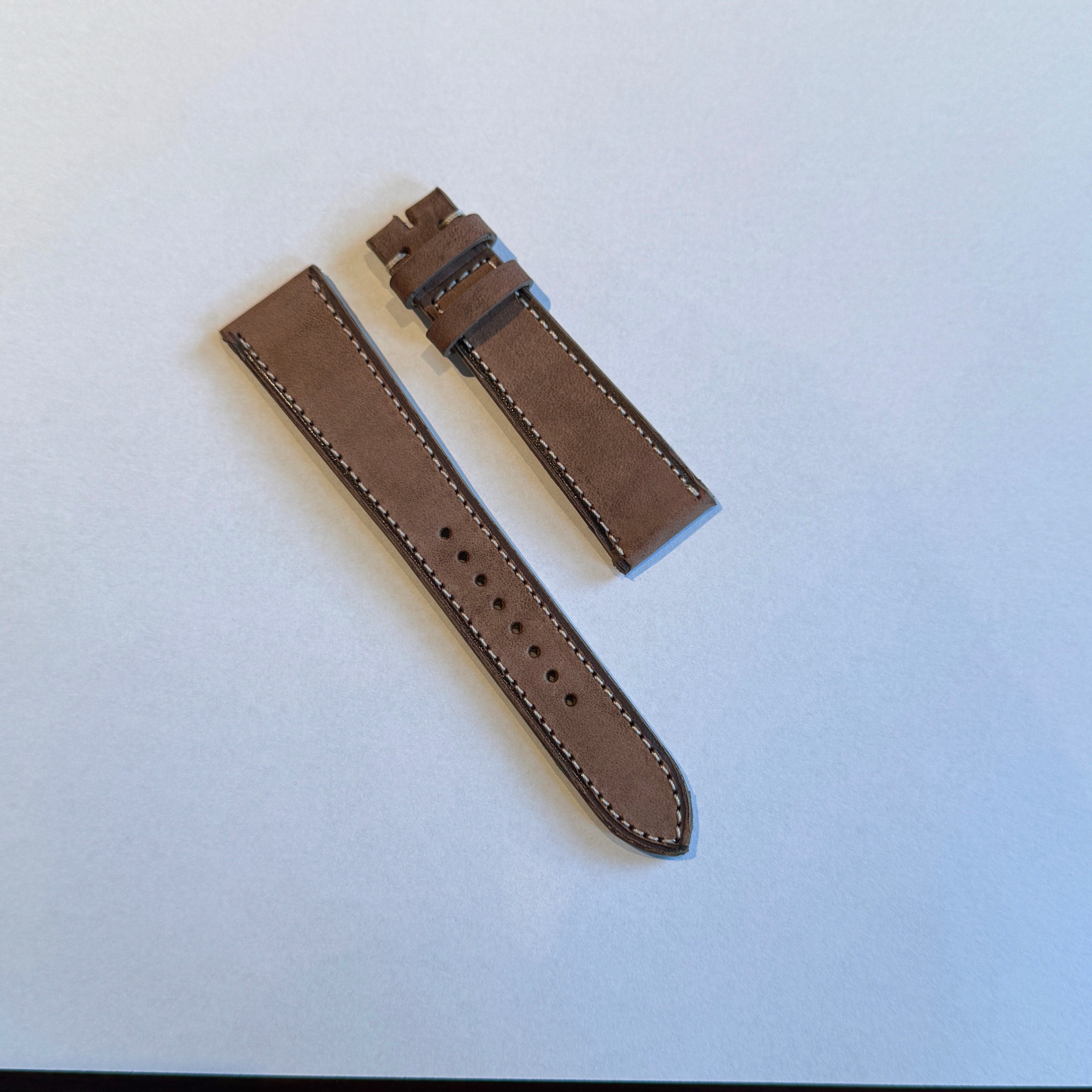 Dry Soil Brown Leather Watch Strap