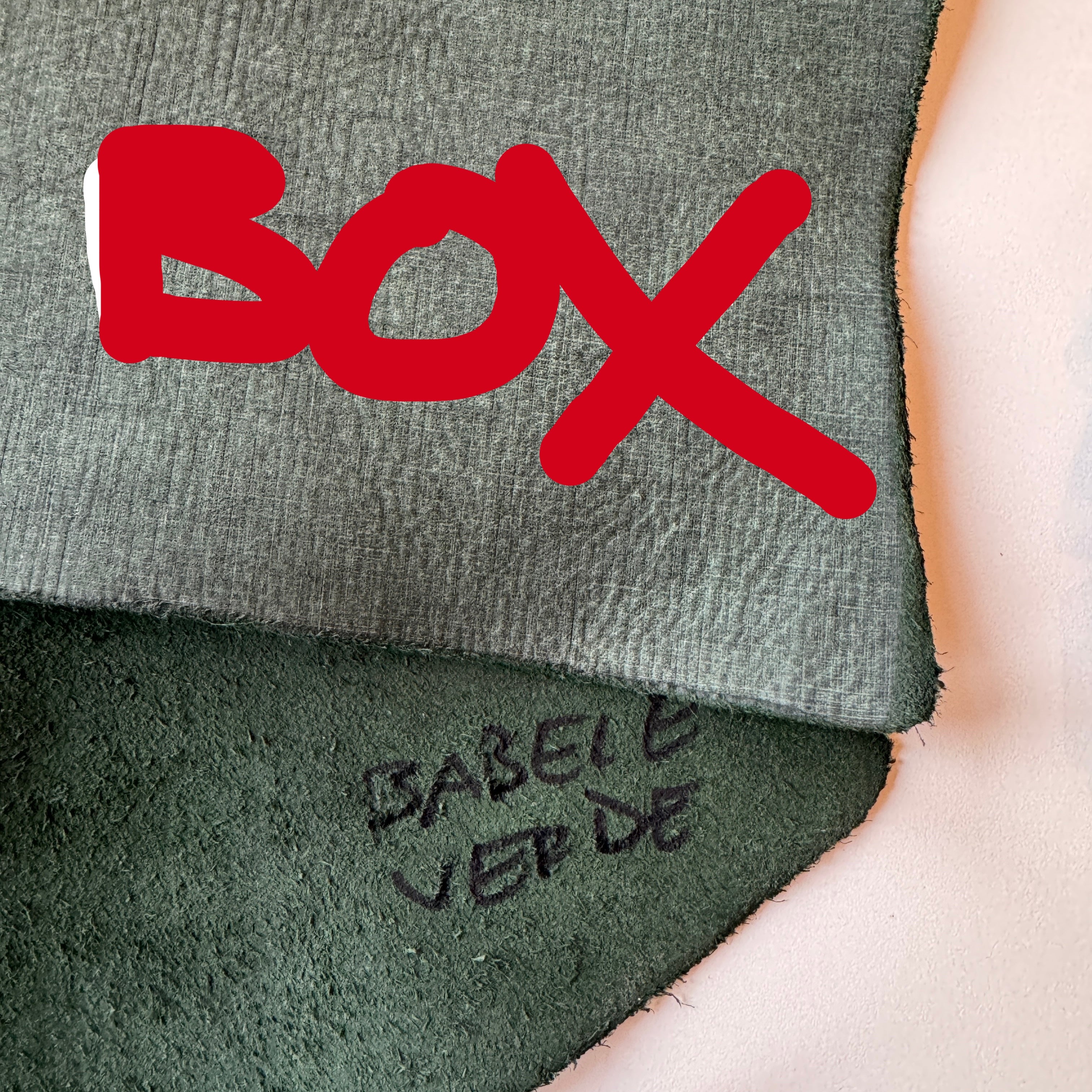 Babele Verde Green Boxed Leather Watch Strap