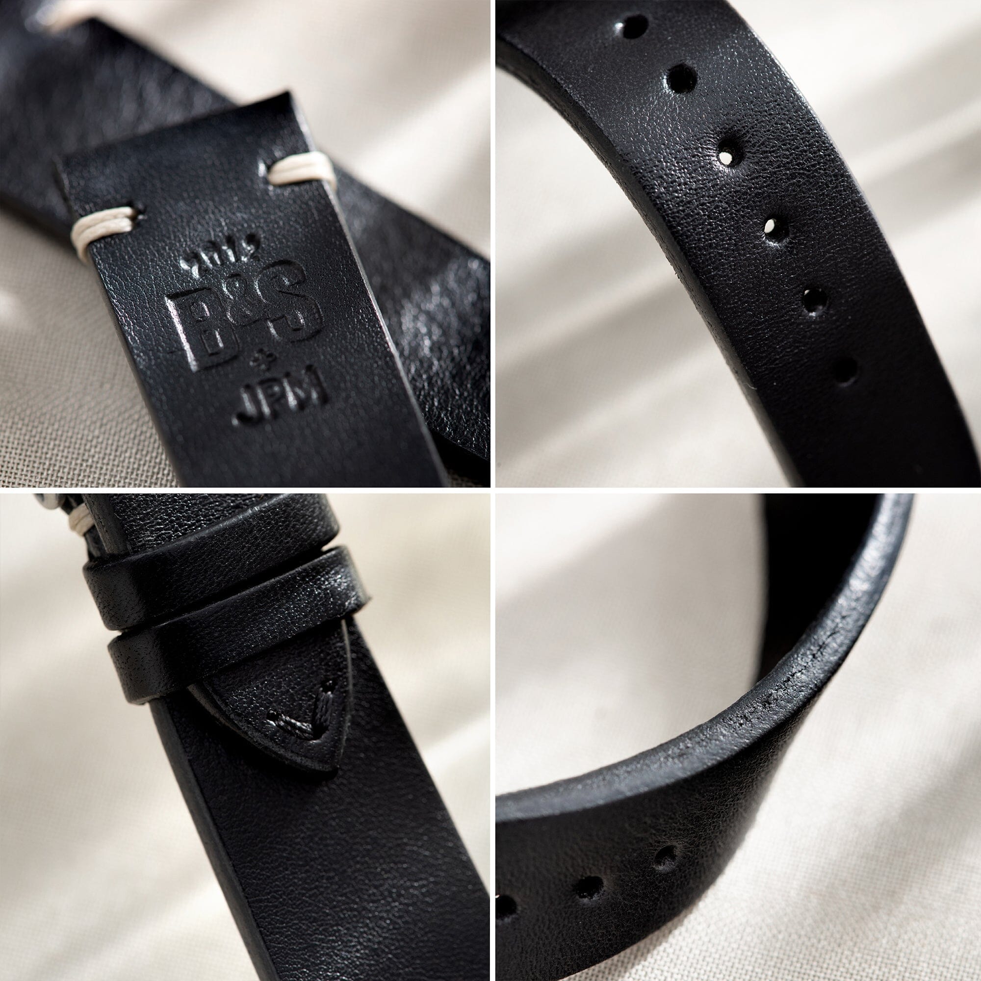 Black Leather Watch Strap