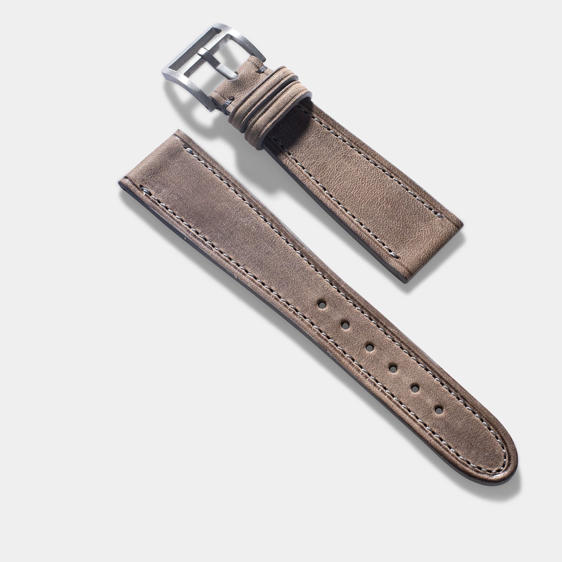 Café au Lait Leather Watch Strap