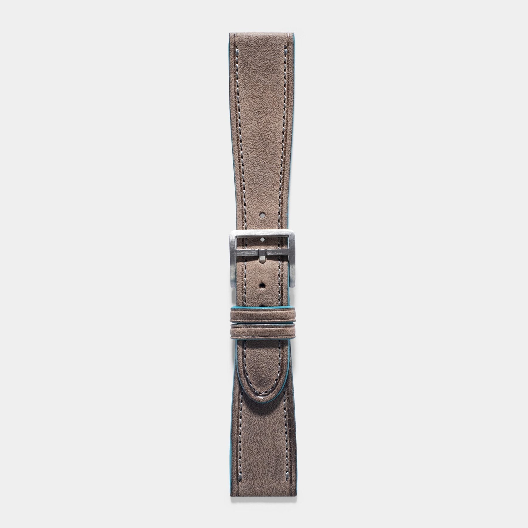 Baie des Anges Grey Leather Watch Strap