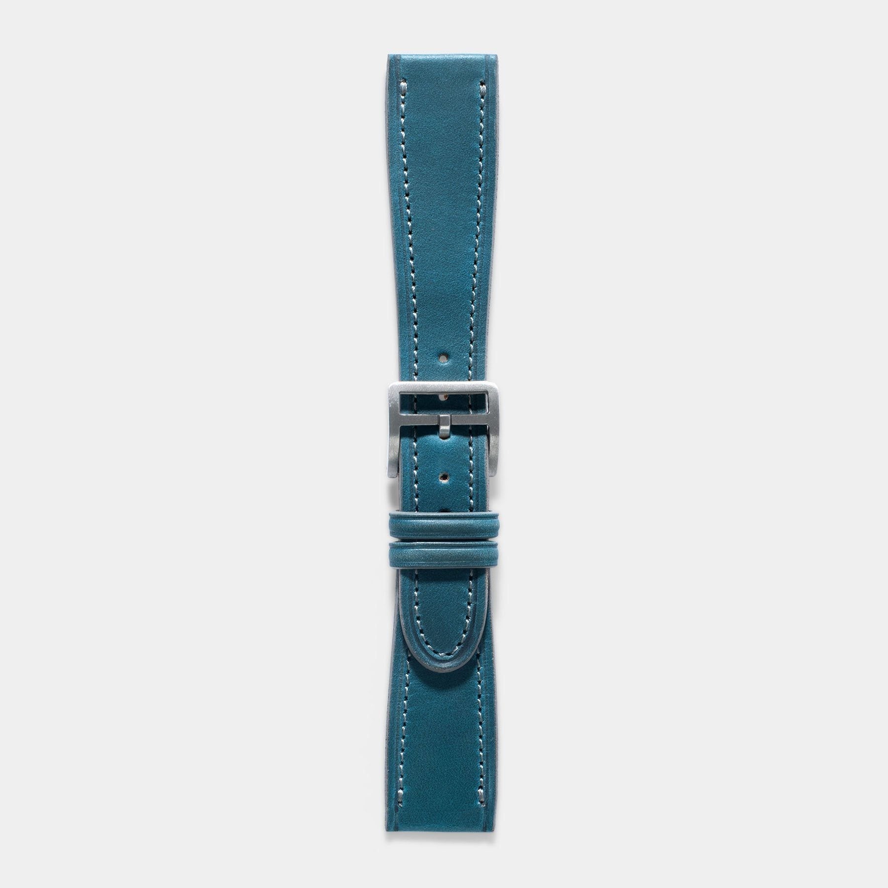 Château de Cassis Blue Horween Leather Watch Strap