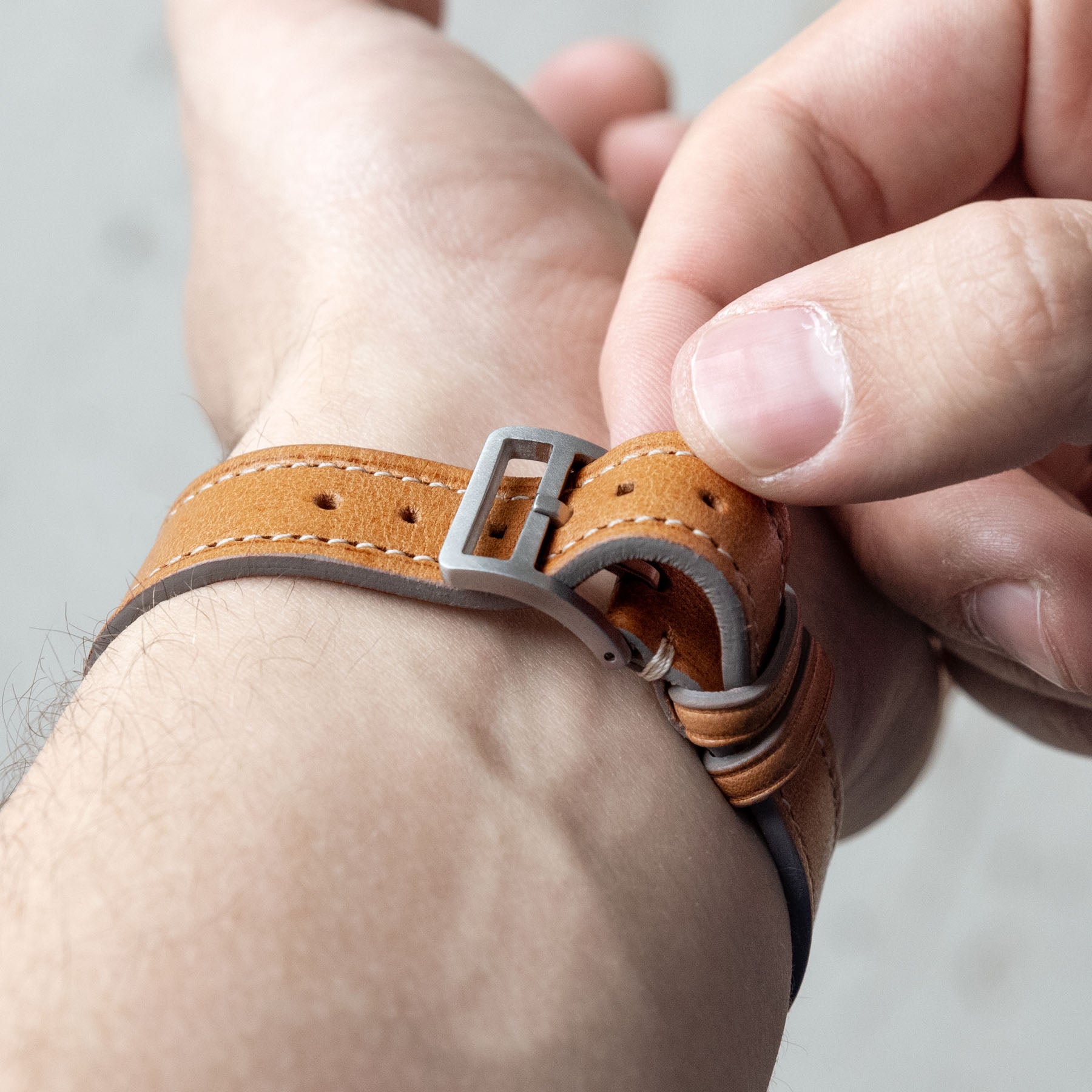 Elegant Brushed Steel Buckle