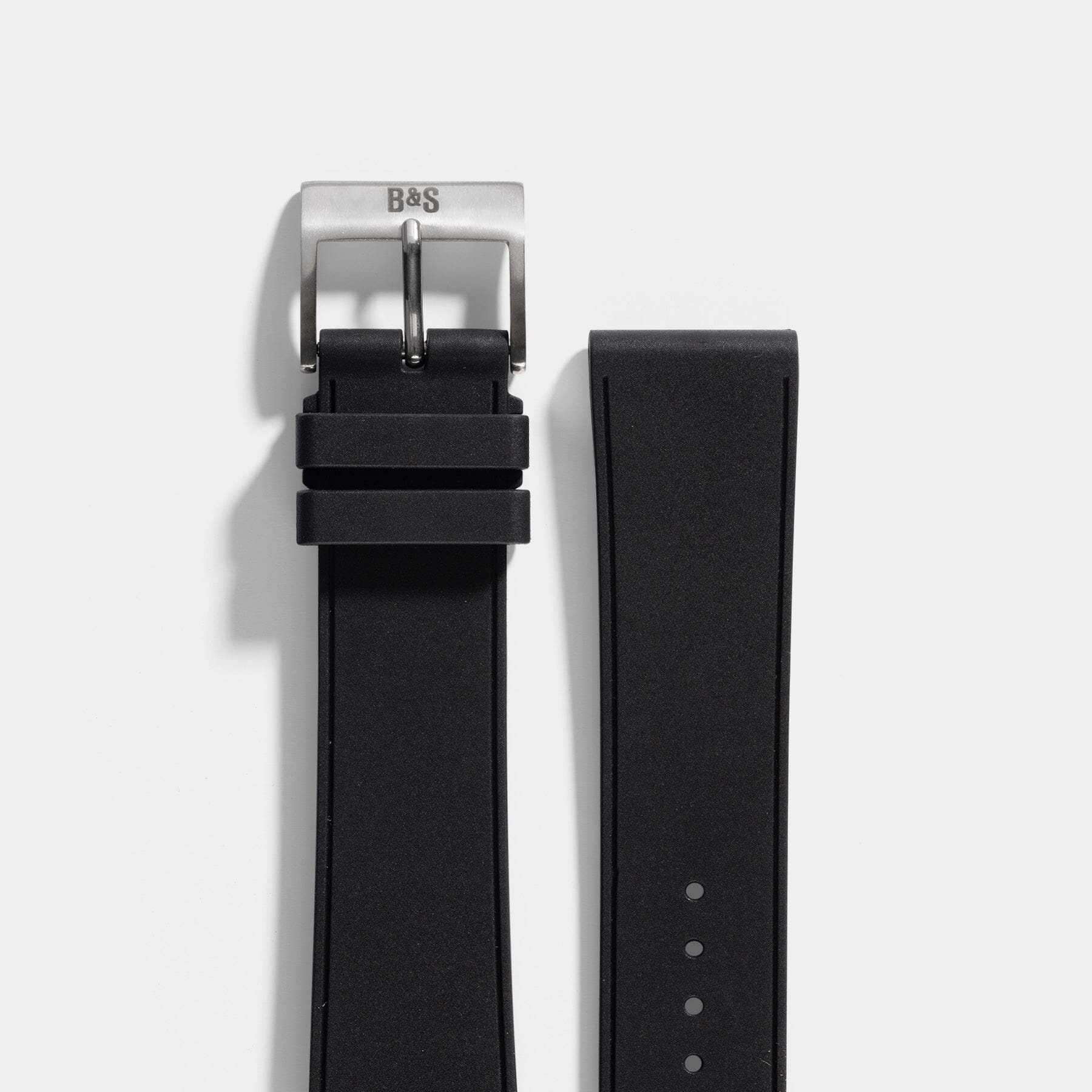 Sailor Black Vegan Rubber Watch Strap