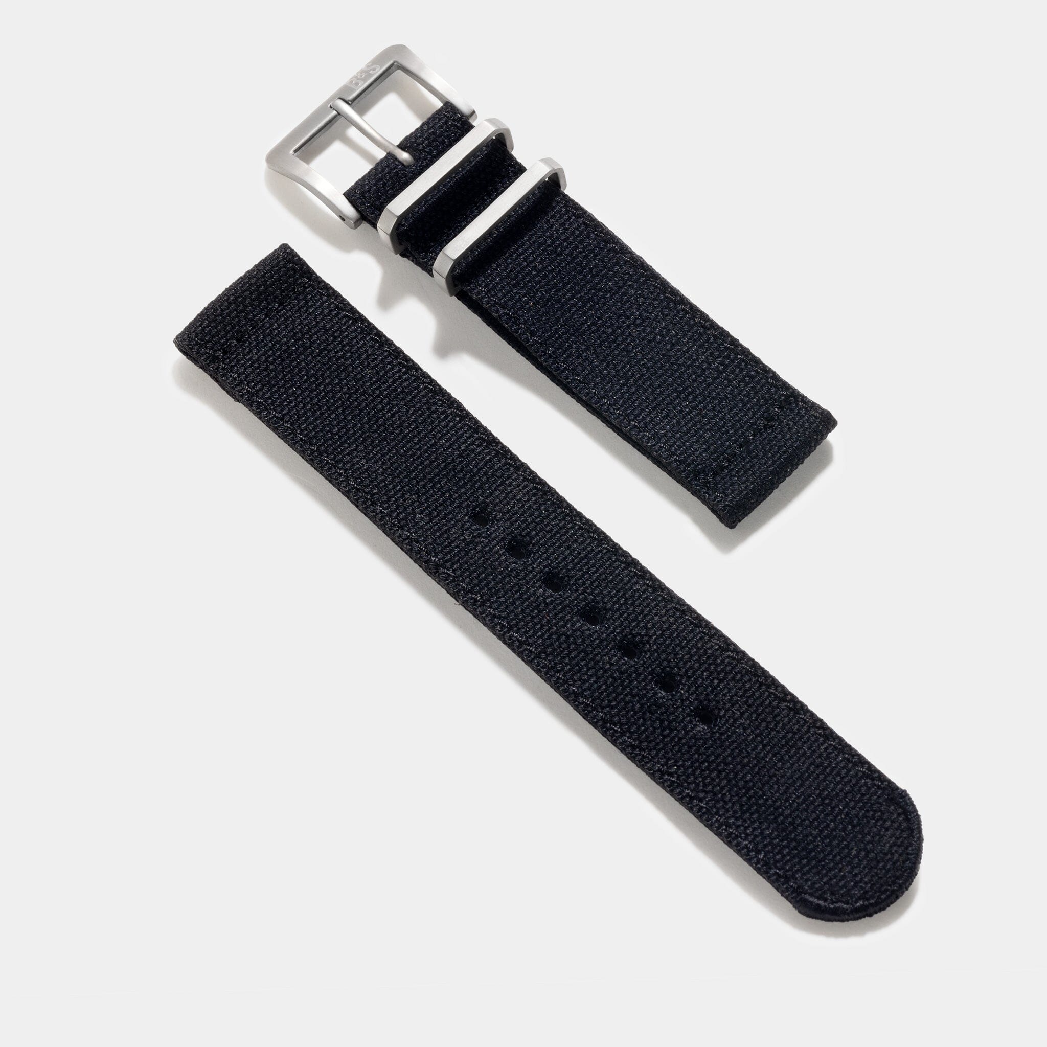 Safari Black Canvas Watch Strap