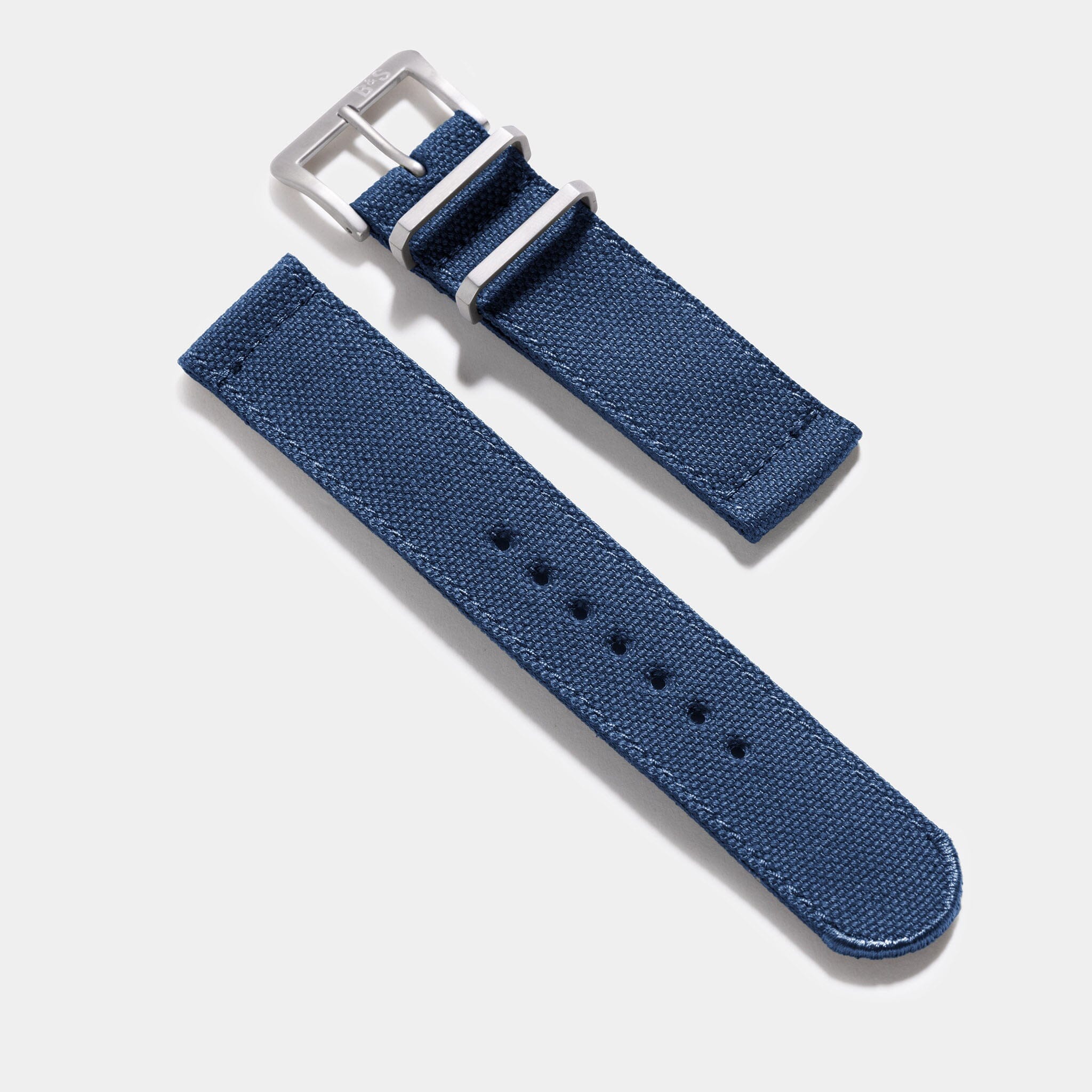 Safari Navy Canvas Watch Strap