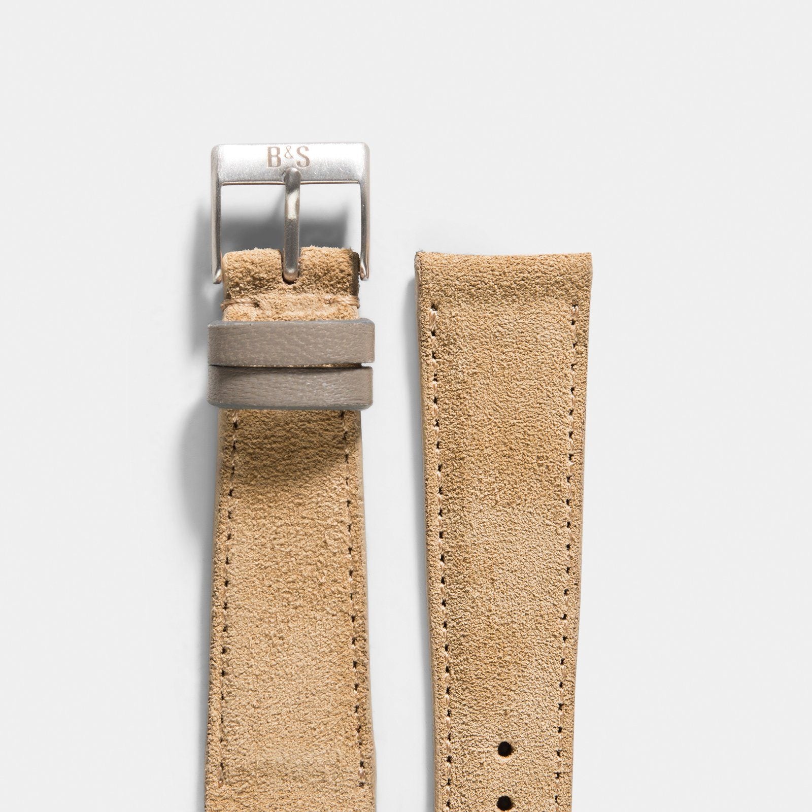 Refined Light Brown Suede Watch Strap