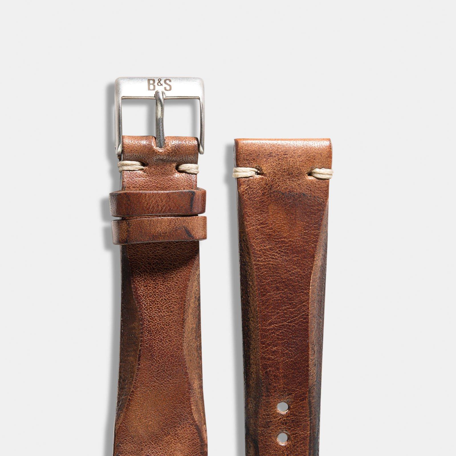 Siena Brown Blade Leather Watch Strap