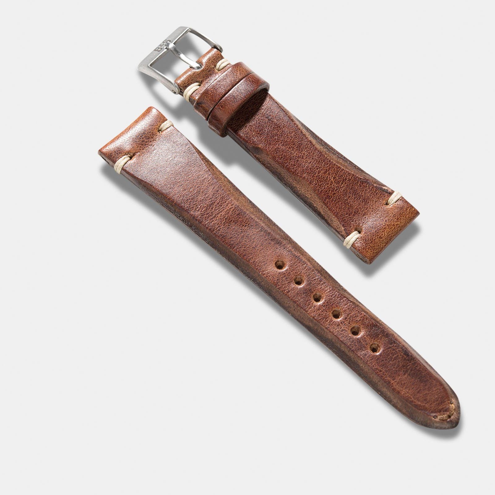 Siena Brown Blade Leather Watch Strap