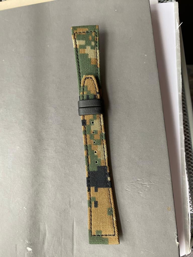 The Digi Camo Woodland Watch Strap – Made From Original US Army Fabric– Jubilee Edition