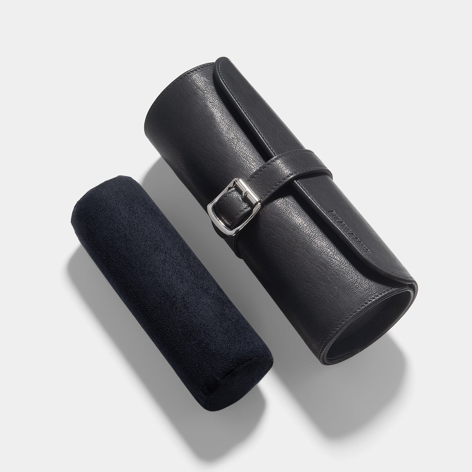 Dark Grey 3 Watch Leather Tube